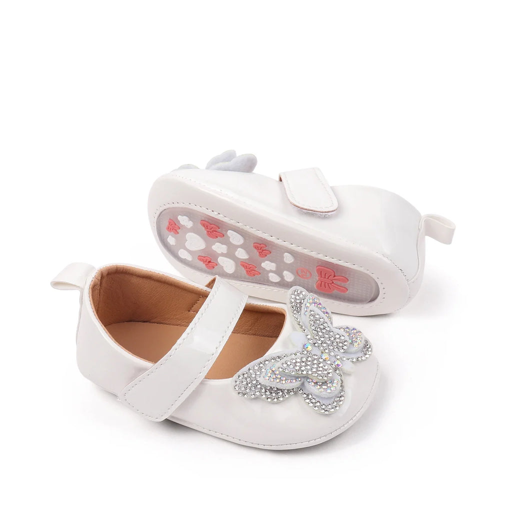 2025 Baby Girls Princess Pre-walking Indoor Outdoor Toddler Shoes With Comfortable TPR Sole and Fashion Design For 0-18M BBW5121