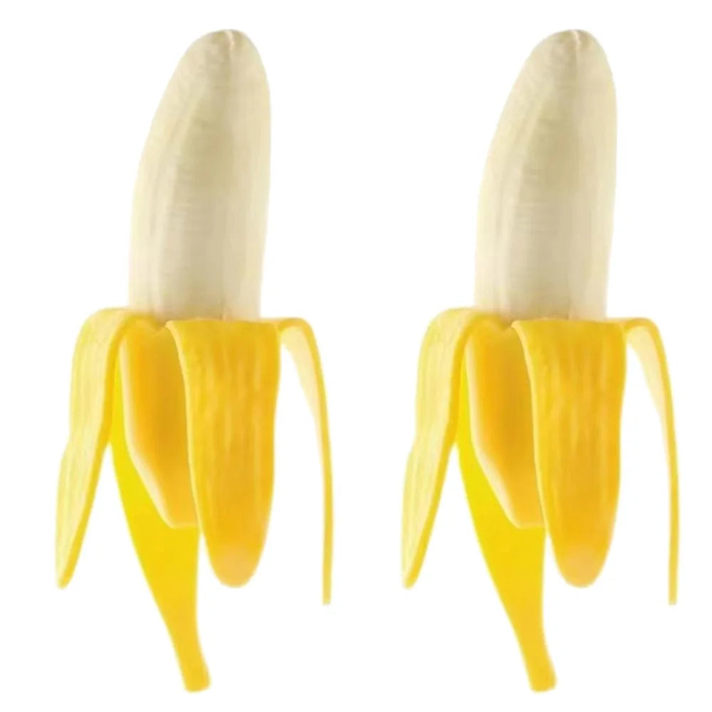 Banana Squishy Toy Slow Rising Stretchy Stress Relief Squeeze Toy Soft Fidget Toy Kawaii Decompression Gift for Kids Adults