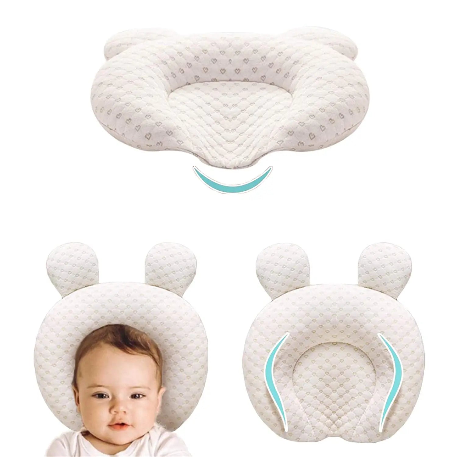 Baby Newborn Pillow Head Protector Sleeping Protection Cotton Pillows Infant Travel Cushion Baby Bedding For 0-12 Month
