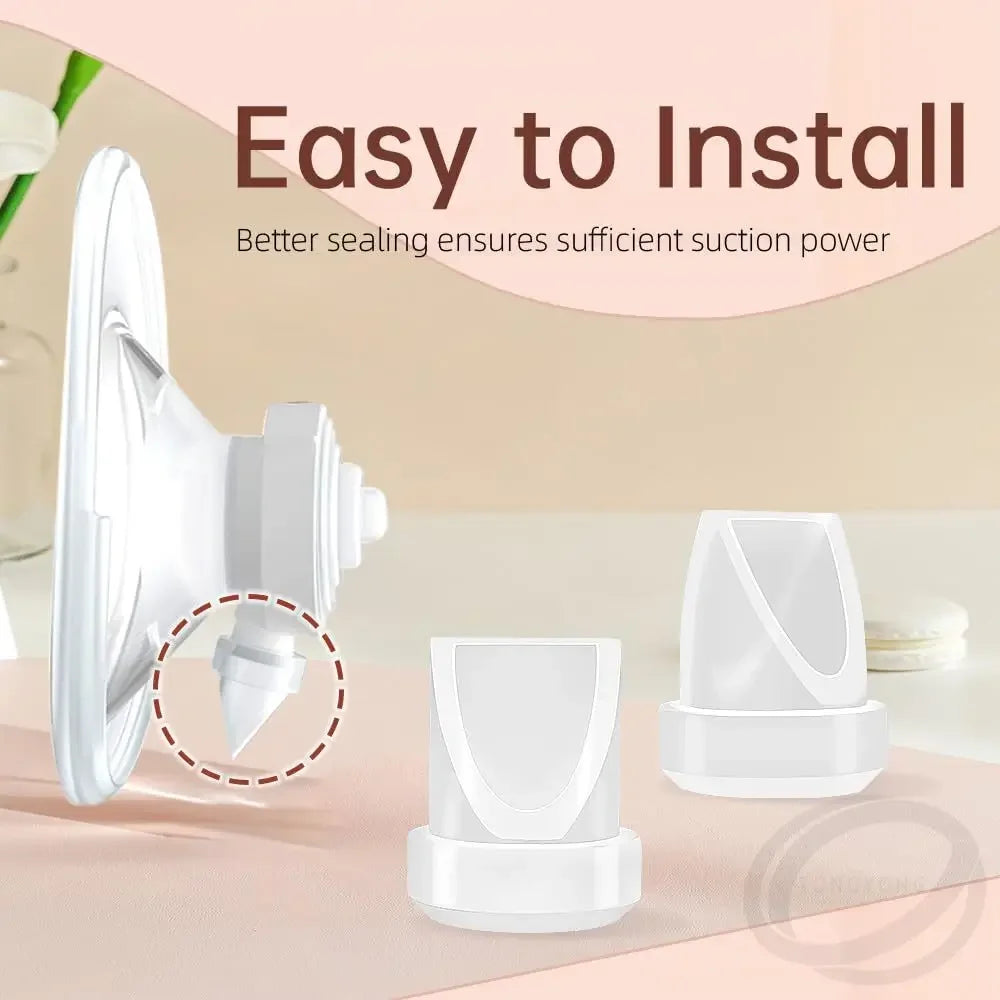 8-Pcs Duckbill Valves and 4-Pcs Silicone Diaphragm Set Compatible with Momcozy M5 Electric Breast Pump-Replacement Accessories