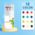 12/24/36/48 Color Silky Twistable Crayons,Washable Art Supplies, Multicultural Pastel Gel Crayons,Easy Grip Coloring Gift