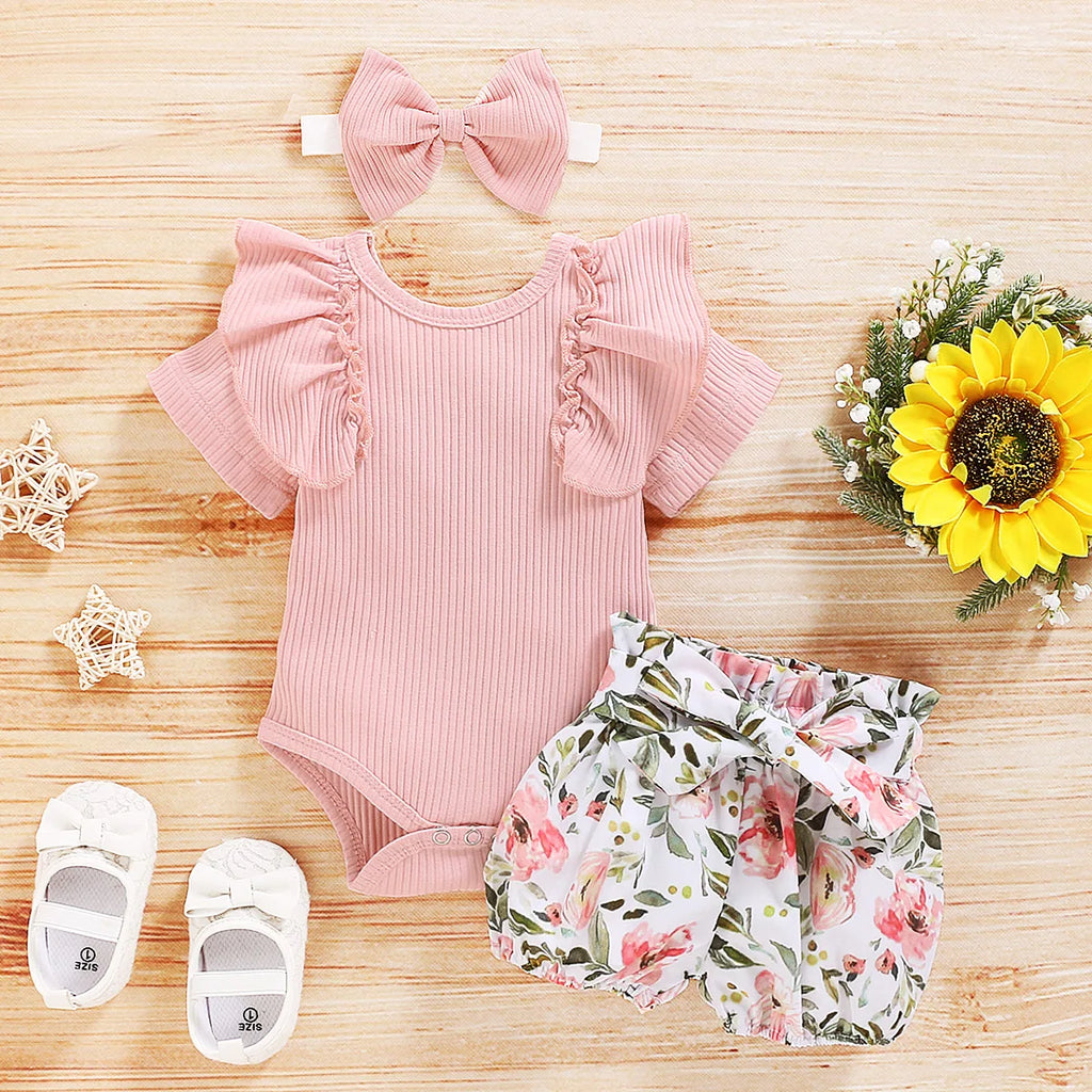 Baby girl's clothes New Year's Eve fashion summer top Luoyi ruffle hand closure collar head shoe photo print flower baby dress