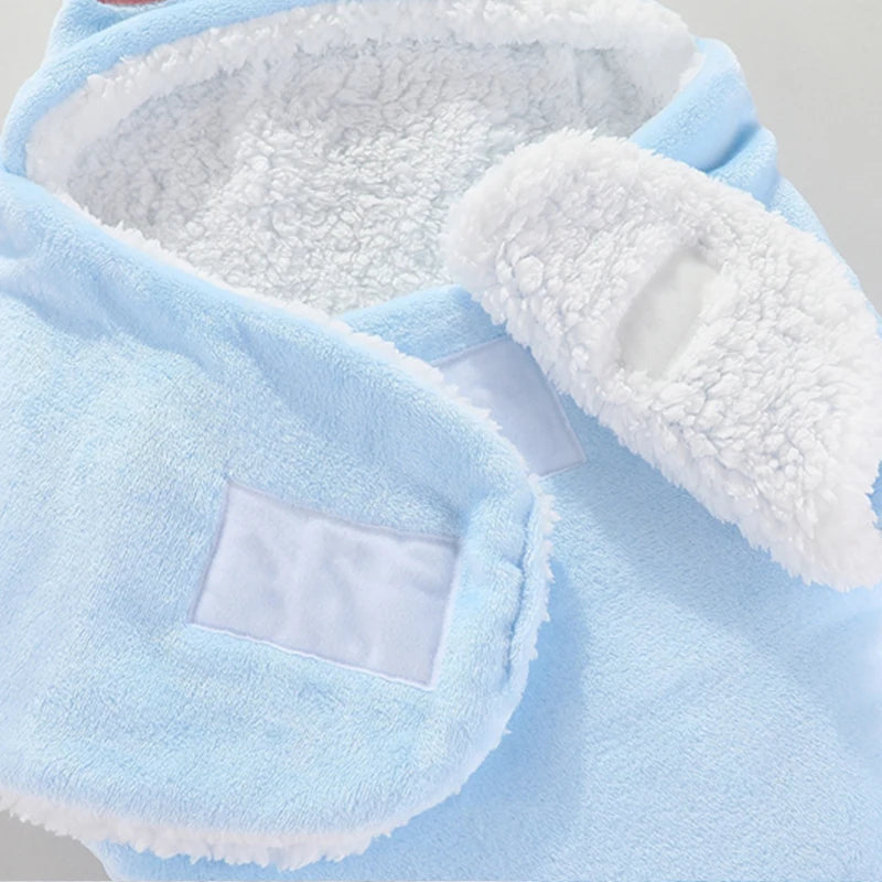 Baby Sleeping Bags Autumn and Winter Soft Newborn Baby Wrap Blankets Cartoon Cocoon for babies Flannel Warm Baby Sleepsack 0-9M