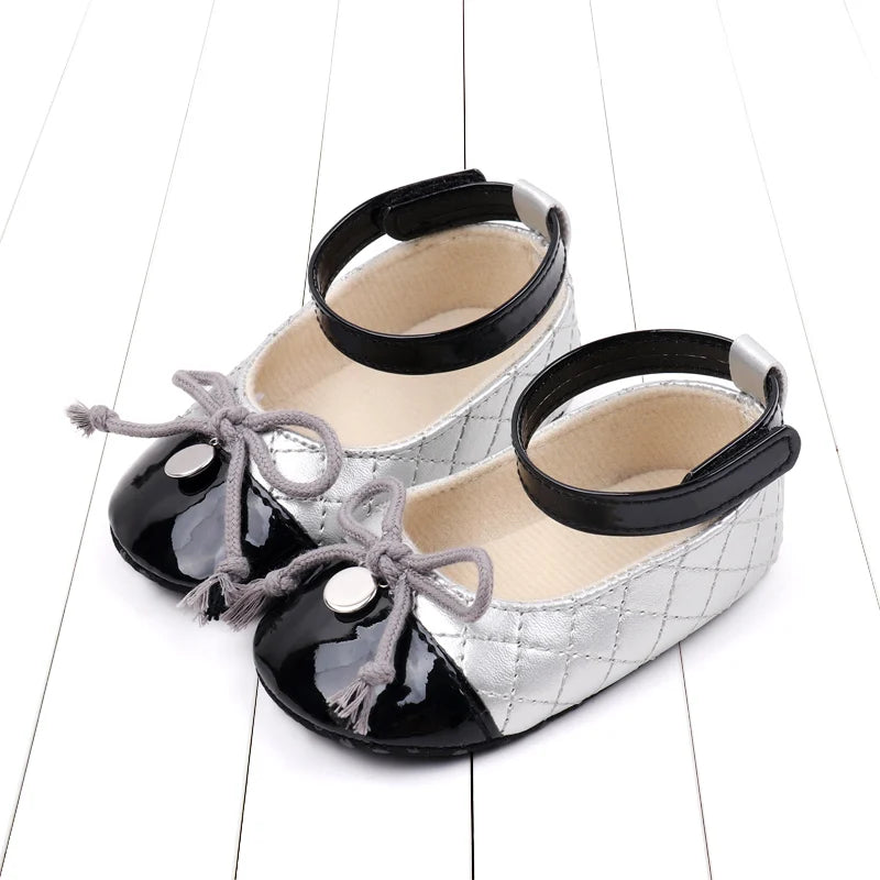 2025 New Fashion Spring and Summer Baby Girl Style Cute Bowknot Sandal Soft Cotton For 0-18 months High Quality PU Baby Shoes