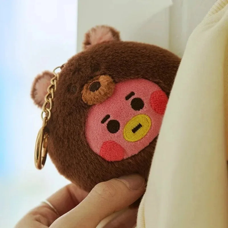 BT-21 KPOP Korean Popular Fashion Zoo series.doll keychain Plush Pendant Bag Hanging Gift Plush toys.ARMY Fan collection gifts