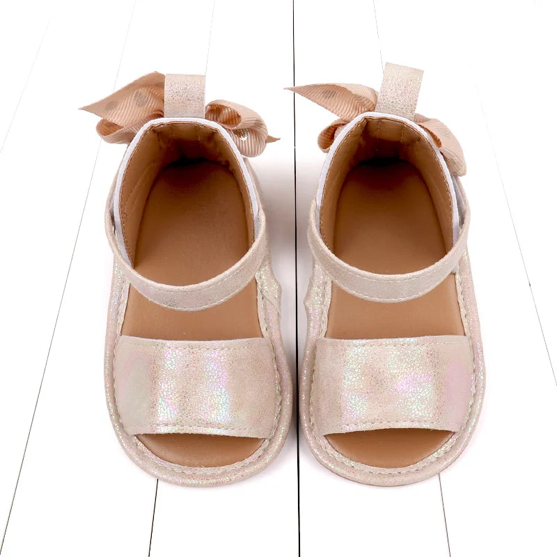 Baby Sandal  Summer New Design Soft PU Beautiful Butterfly Bow High Quality Anti-slip Sole Casual Style New Fashion BJZ3231