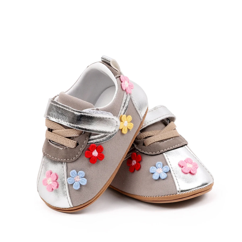 Spring And Autumn Baby Boys And Girls First Walking Toddler Shoes 0-1 Years Old High Quality Sneaker PU Leather TPR Sole