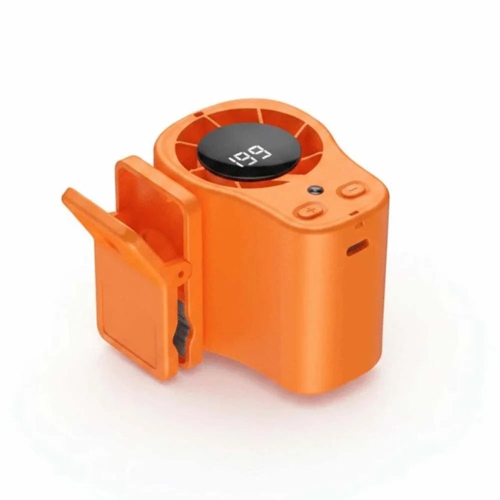 High Speed Clip-On Stroller Fan With Led Display Type-C Port 3.7V 1800mAh Brushless Motor