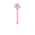 BPA Free Silicone Teether Food Grade Baby 0-12 Toys Teething Rattle Sensory Toys for Toddlers Silicone Hand Bell Soothing Toys