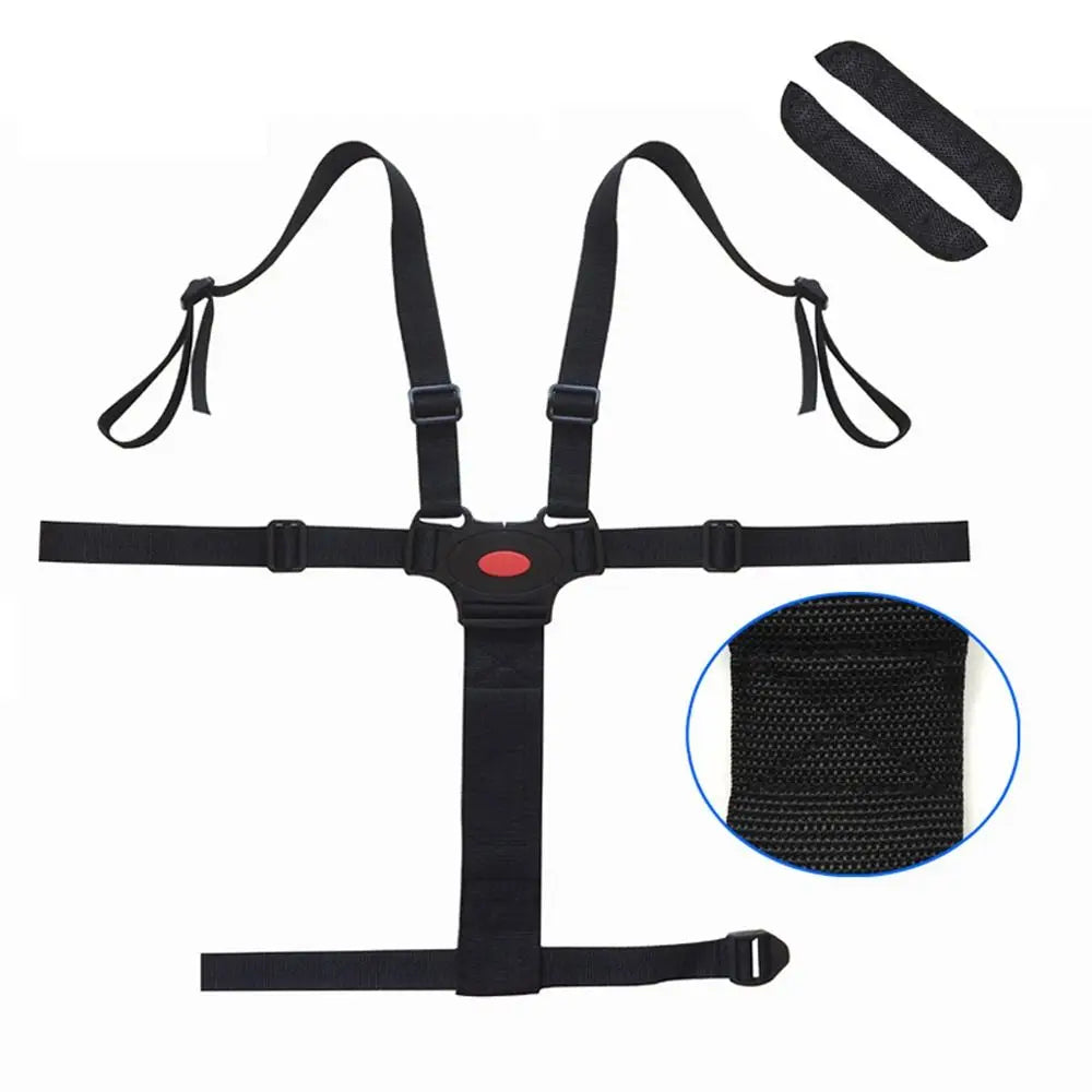 Buckle Adjustbale Strap Baby Stroller Safety Belt Pushchair Strap Harness 5 Point Harness Safe Belt Child Pram Seat Belt