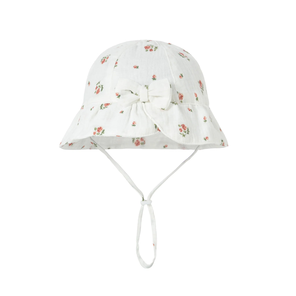 Baby 100% pure cotton bow fisherman hat | Soft and skin friendly new bucket hat | Multiple colors to choose from，Preschool hat