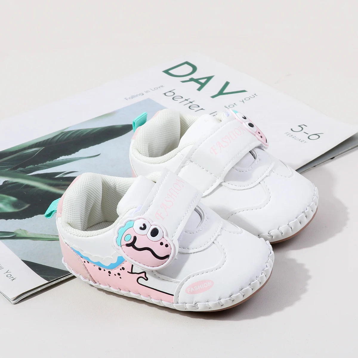 Spring And Autumn Baby Boy's And Girl's Toddler Shoes 0-18 Months High Quality PU Leather And Soft TPR Sole Baby Sneaker