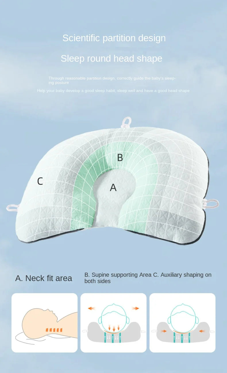 Newborn Pillow Children's Head Shape Correction Baby Shaping Pillow Anti-jump Baby Pillow Baby Pillow 0-6 Months