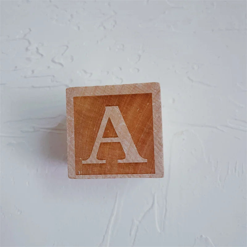 Nordic Style Wooden Ornaments with 26 English Letters, Can Be Freely Matched with Names, Home Crafts Ornaments, Photography Props, Home Room Shelf Decorations.