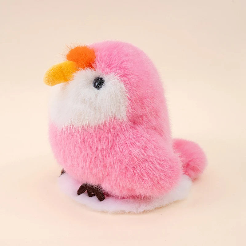 Kawaii Bird Plush Doll Pendant Lifelike Designs Parrot Sparrow Penguin Mallard Duck Kiwi Soft Toy for Boys & Girls Birthday Gift