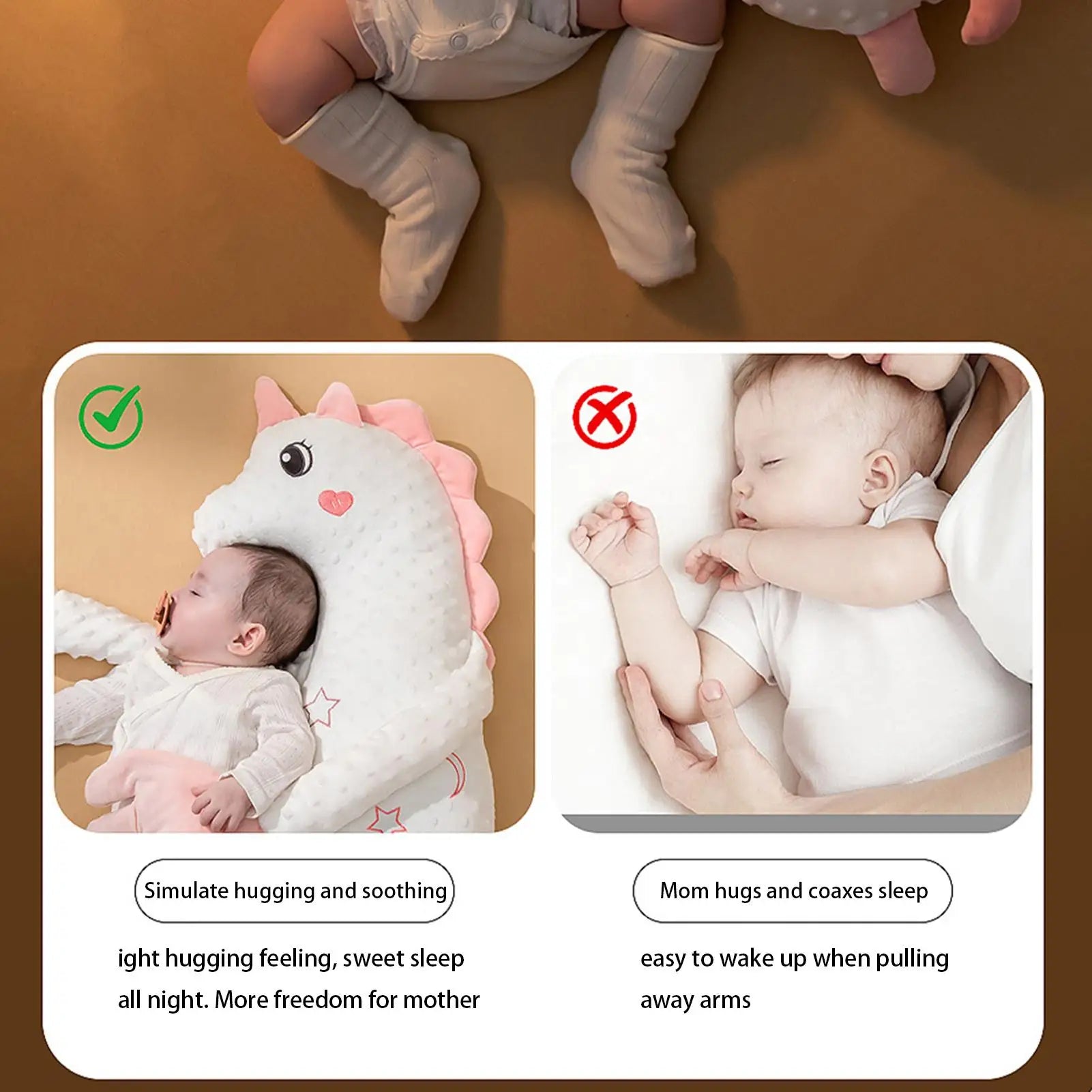 Automatic Soothing Palm Electric Sleep Buddy Soothing Doll with Remote Control 3 Gear Adjustable for Bedroom Indoor Home Baby