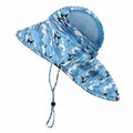 Kids Bucket Hat Summer Quick-dry Baby Sun Hat Big Brim Neck Protector Children Panama Cap for Girls Boys Beach Travel 6M-5Y