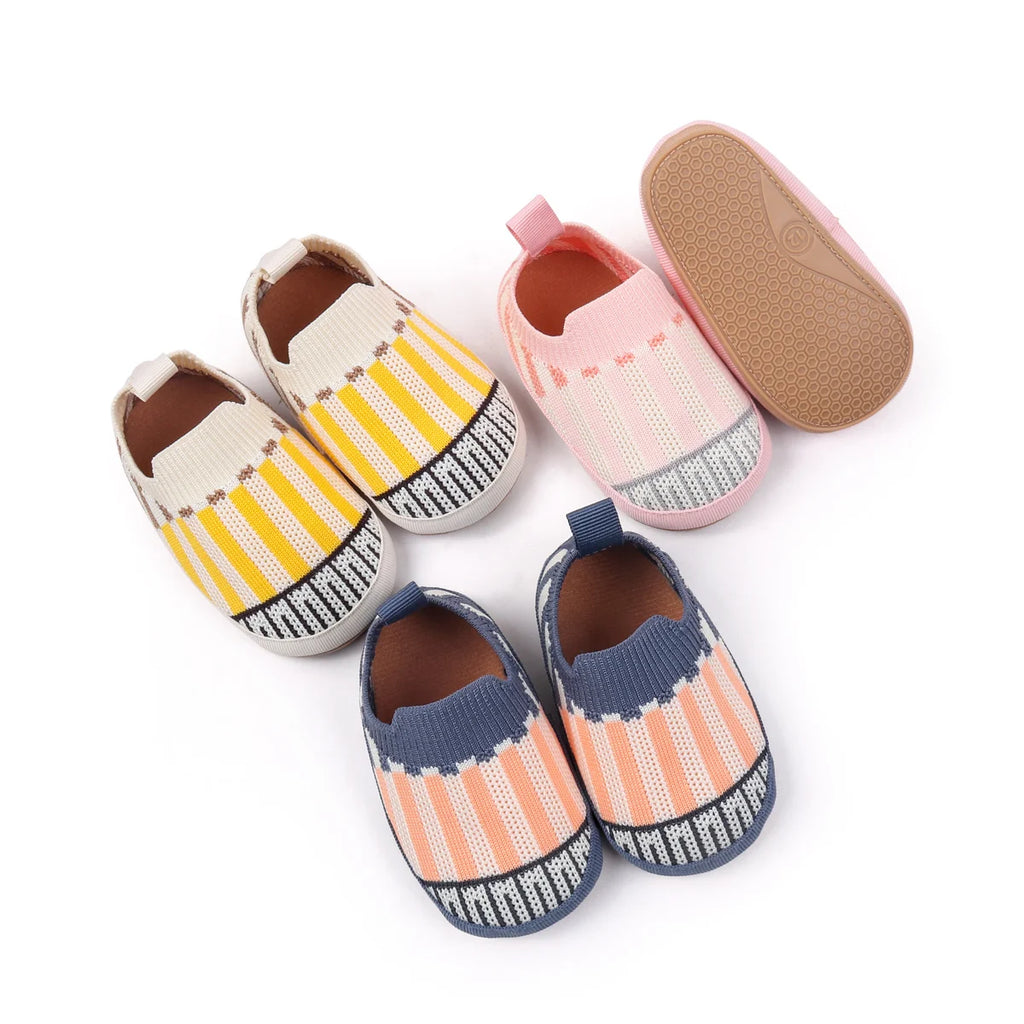 2025 Spring New Slip-on Toddler Shoes Baby First Walkers Boys Girls Autumn Non-Slip Classic Plaid Sneakers Sport Shoes
