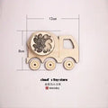 Busy Board Crib Pet Cradle Bottom Plate DIY Accessories Seesaw Switch Valve Wood Chips Square Round Educational Toy For Children