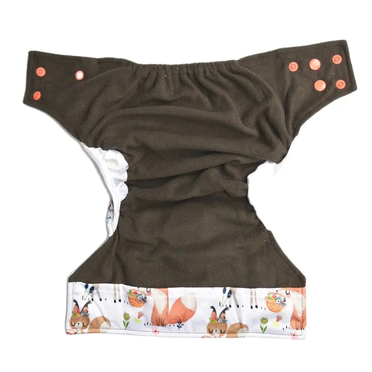 1 Baby Cloth Diaper Nappy Washable Reusable Double Gusset Bamboo Charcoal 3-15kg 8-36lbs NO INSERTS