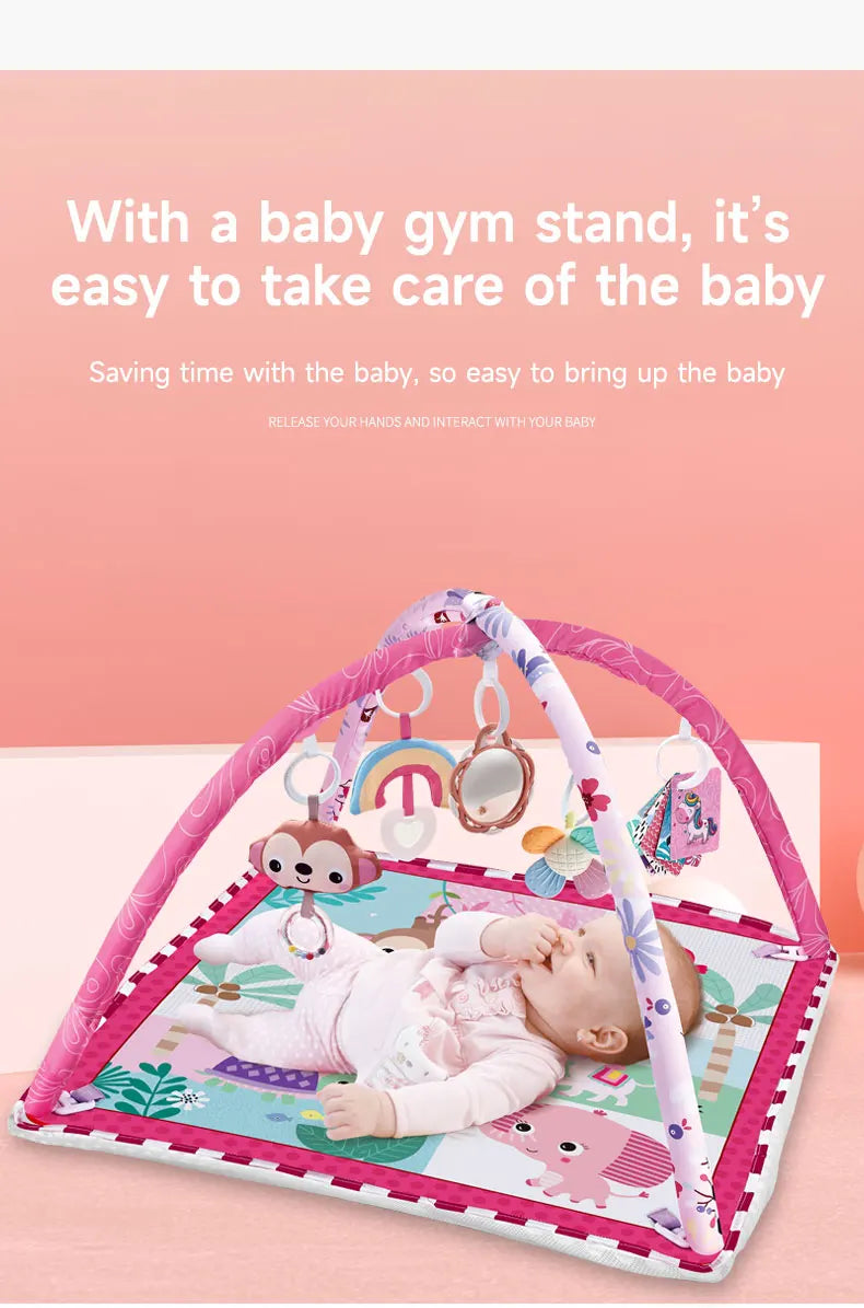 Baby Enlightenment Game Mat Crawling Blanket Early Education Activity Gym Multifunctional Fence Fitness Frame Toys