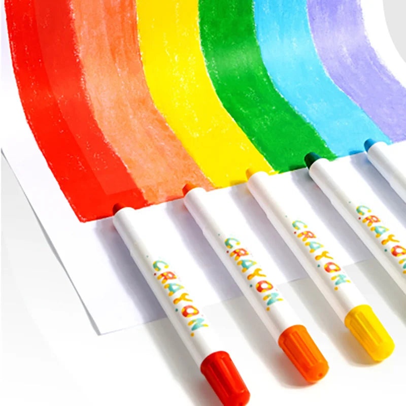 12/24/36/48-Piece Silky Smooth Crayon Set Twist-Up Crayons, Washable Crayons Travel Art Supplies School & Home Art Supplies