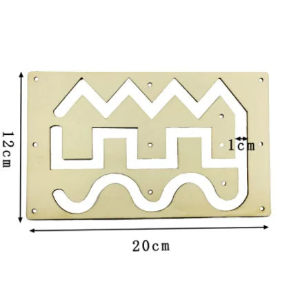 New Kindergarten Montessori Busy Board Hourglass Puzzles Educational Toy Model HGB01