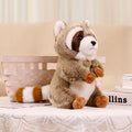 Cute Simulation Squirrel Raccoon Plush Toys Stuffed Soft Animal Dolls For Children Girls Baby Birthday Christmas Gifts