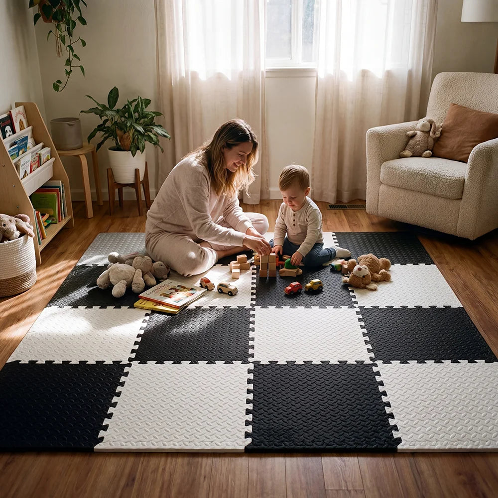 8Pcs/16Pcs 30x30x1cm Baby Puzzle Floor Mat Anti-slip Kids Carpet Bebe Mattress EVA Foam Water Proof Baby Play Mat for Children
