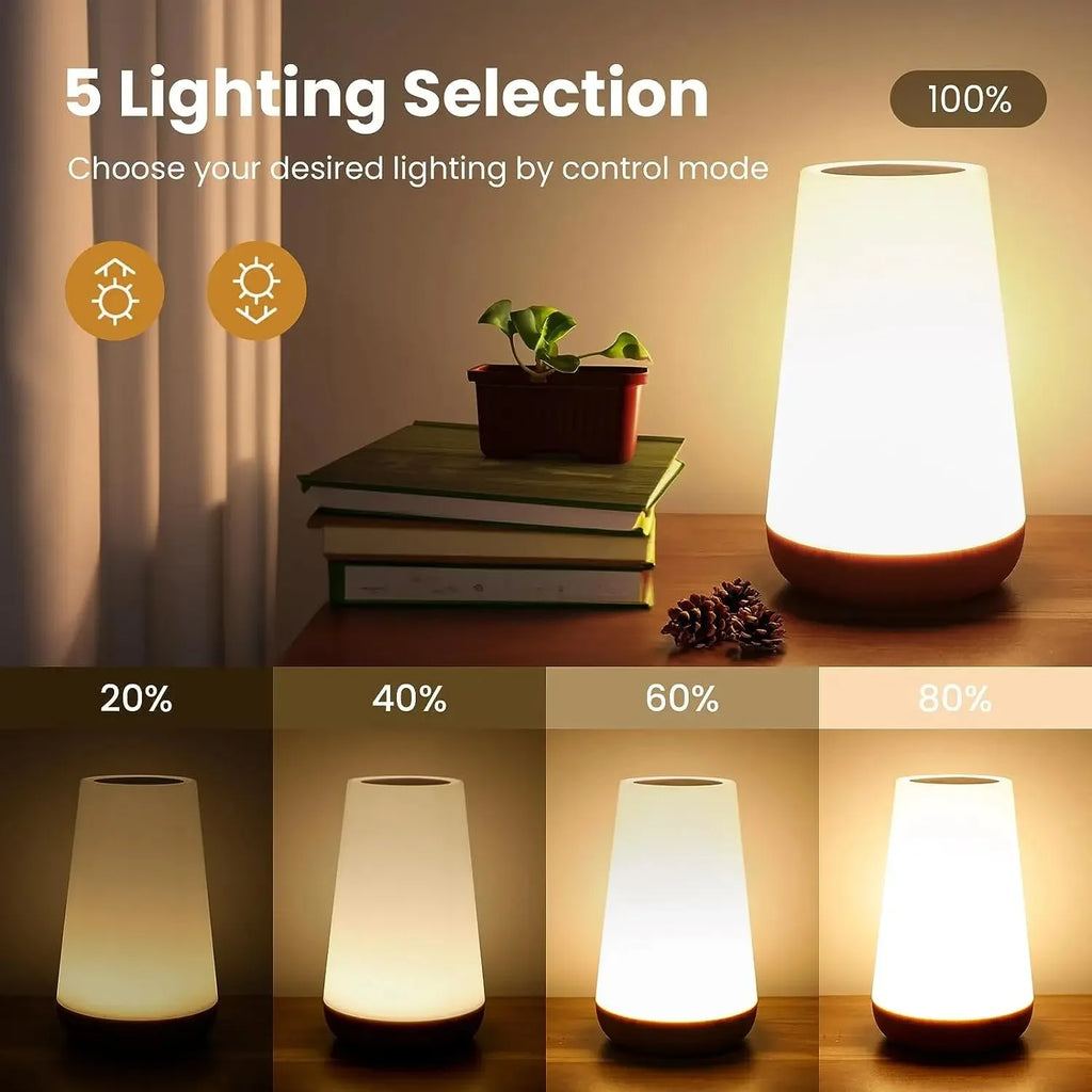 Sleeping Night Light Bedside LED Desktop Decoration Night Light Remote Control Touch 13 Colors Atmosphere Light Lamp with Hook