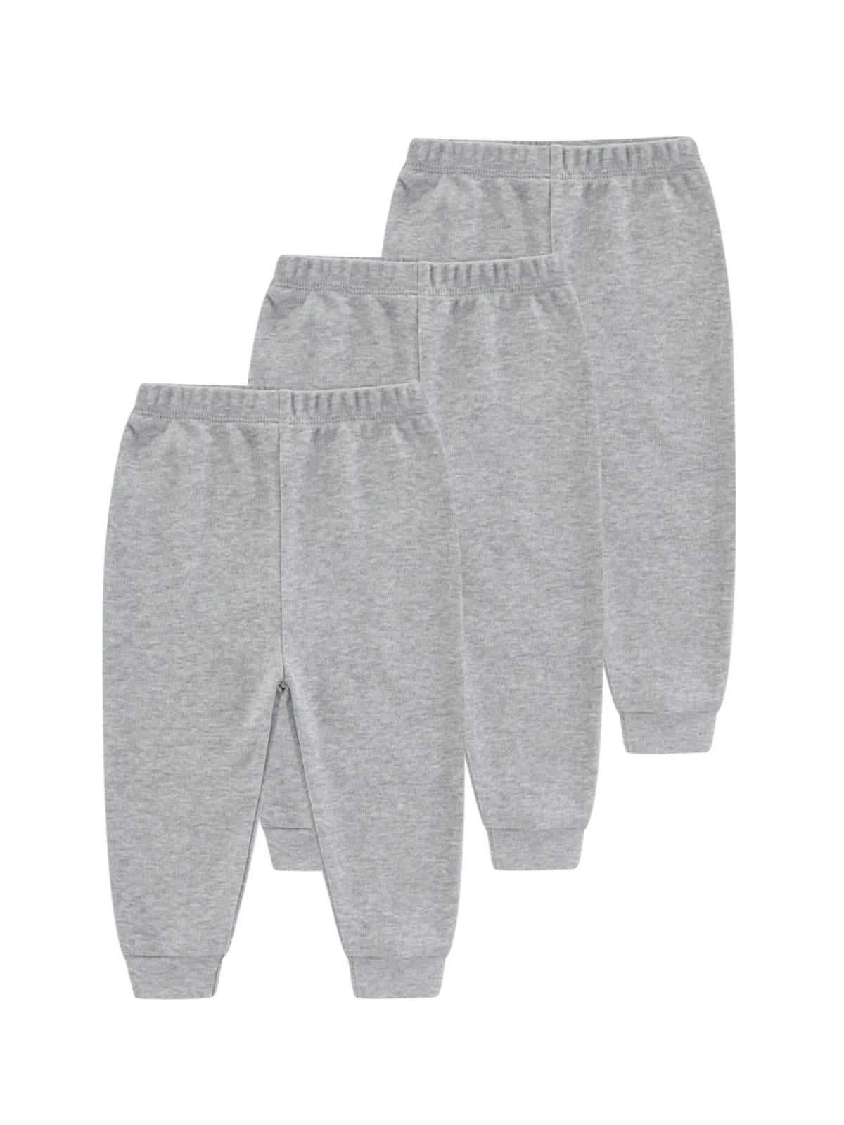 Four Seasons Baby Pants 3 Piece Set 100 Percent Cotton Newborn Trousers 0 To 24 Months Solid Color