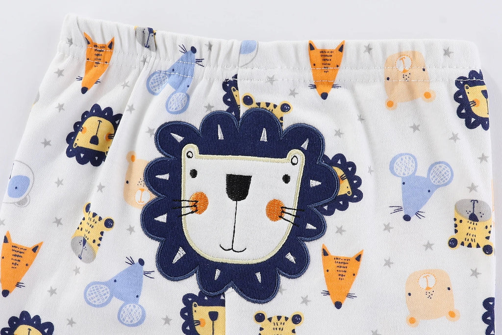 Kiddiezoom 3 Pcs/Lot  Four Seasons Fashion Cartoon Unisex 100%Cotton Baby Boy Girl Pants Soft Infant Trousers