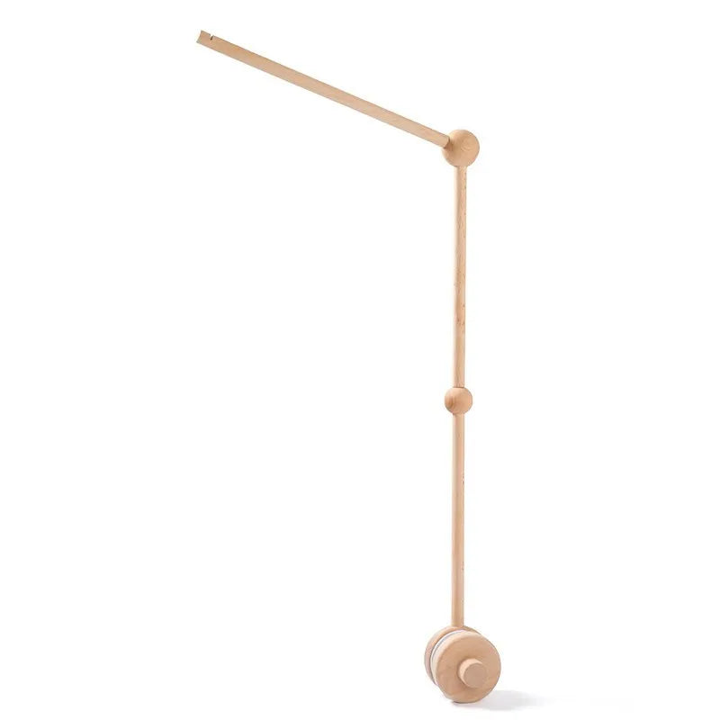 Crib Mobile Rattle Toy For 0 To 12 Months Forest Animal Theme With Wooden Bracket Hanging Bell