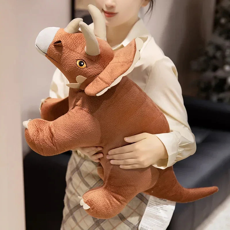 Simulation Dinosaur Plush Toy Stuffed Animal Triceratops/Tyrannosaurus Rex/Brontosaurus Sword Dragon Soft Doll Children's Gift