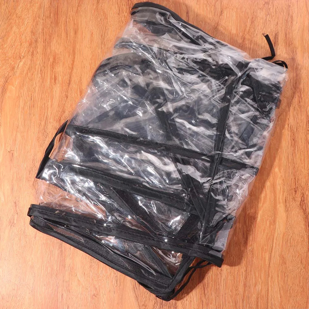 Transparent Baby Umbrella Stroller Rainproof Cover Waterproof Travel Pocket Stroller Rain Cover Nobstructed View