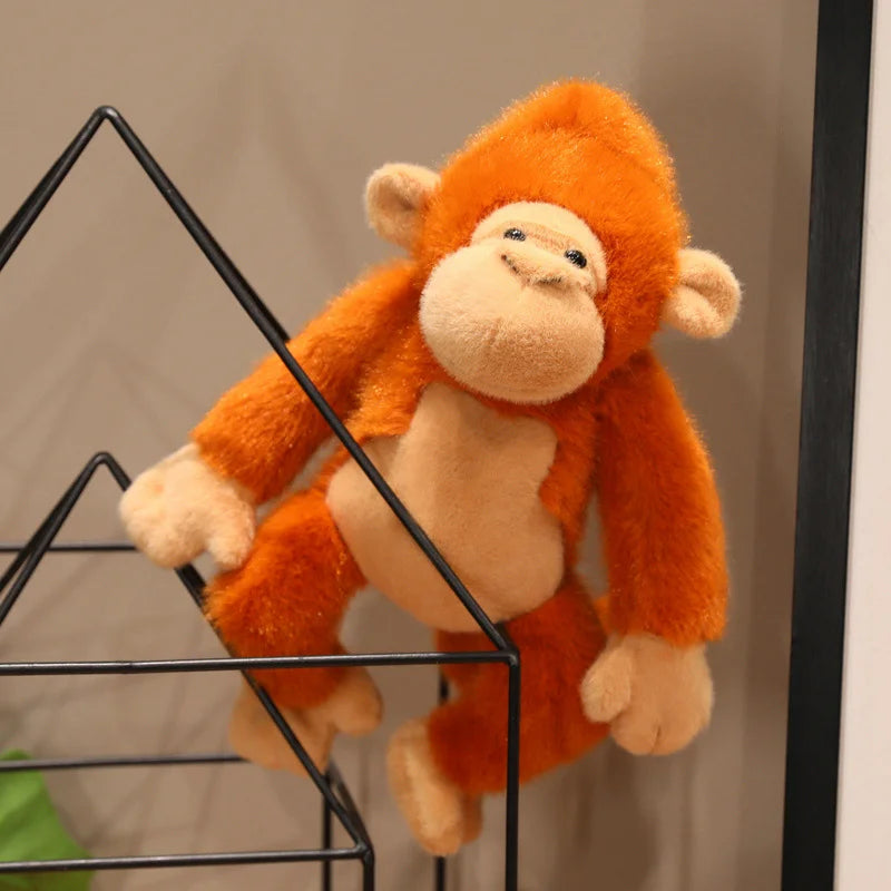 Hot Cartoon Gorilla Plush Toy Chimpanzees Monkey Soft Stuffed Doll Backpack Car Bag Room Decor Kid Gift