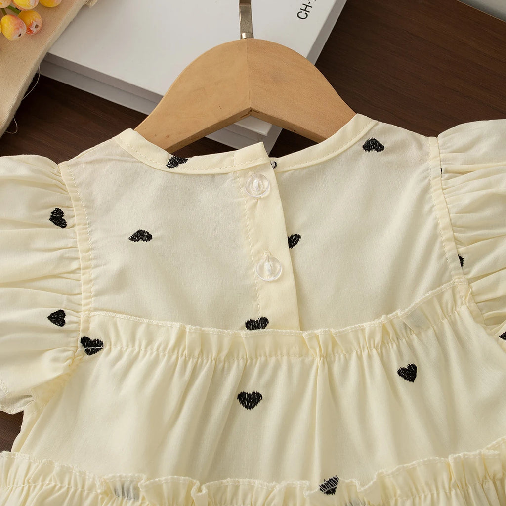 Summer New Cute And Fresh Baby Girl Dress, Sweet Children'S Clothing+Bow Bag (6 Months -3 Years Old)