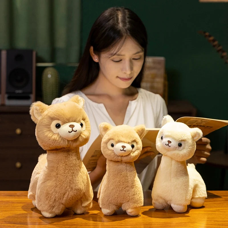New 1pc 23/30CM Cute Fluffy Alpaca Plush Toys Soft Plush Llama Dolls Stuffed Animal Pillow Nice Friends Birthday Gift Room Decor