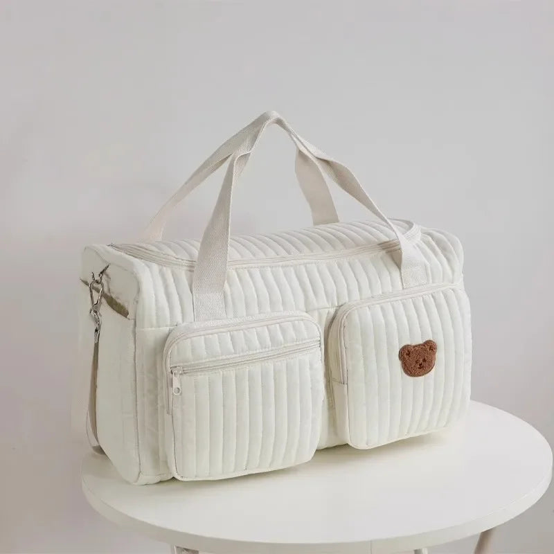 Large Capacity Mommy Bag Luggage Diaper Bag Portable Shoulder Handbags Maternity Travel Tote with Pockets Mother Kids