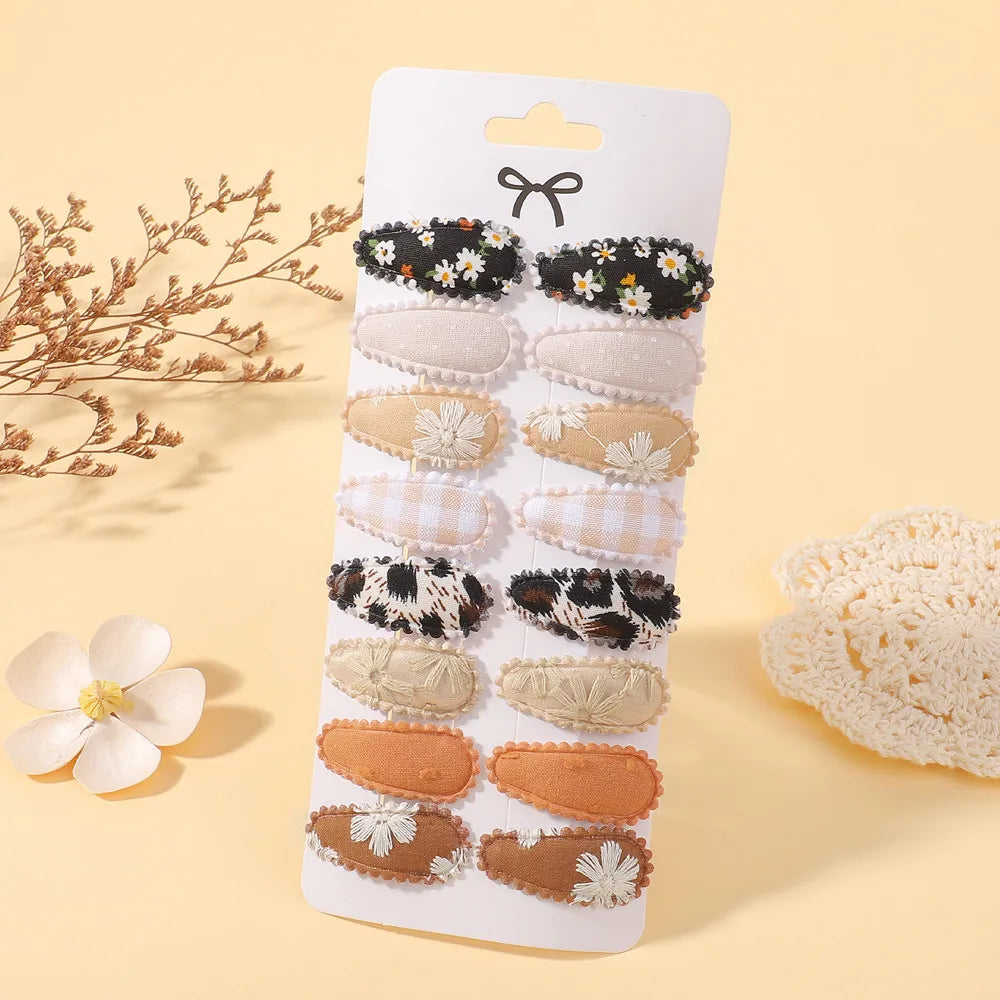 Baby Bows Hair Clips Set For Kids Girls 16 Pcs Barrette Hairgrips Hair Accessories
