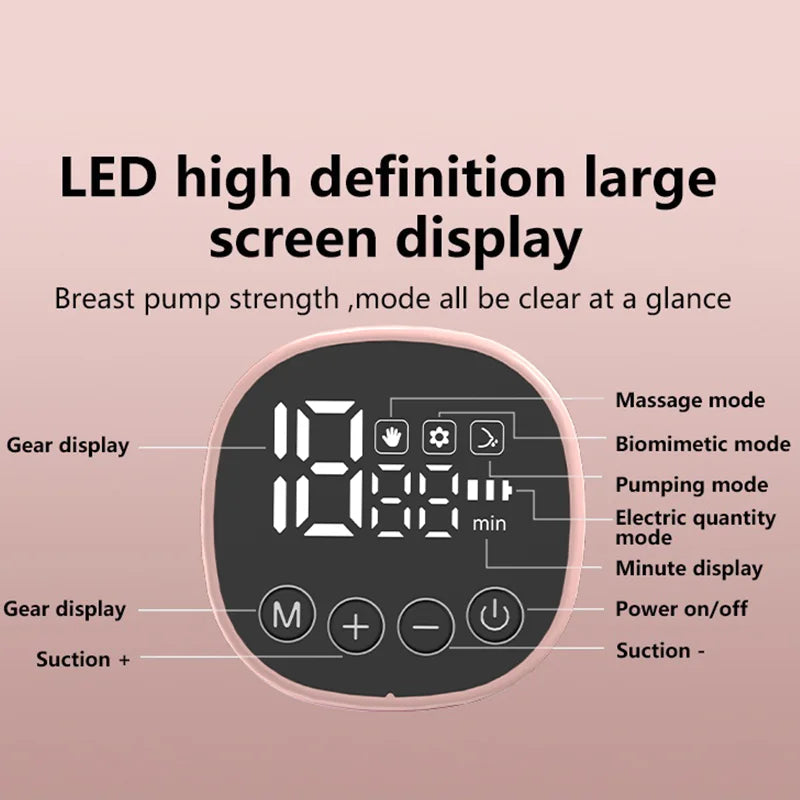 Upgrade Wearable Breastfeeding Pump Wearable Breast Pump Household Electric Breast Pump Handsfree Comfort Milk Collector 5 Modes
