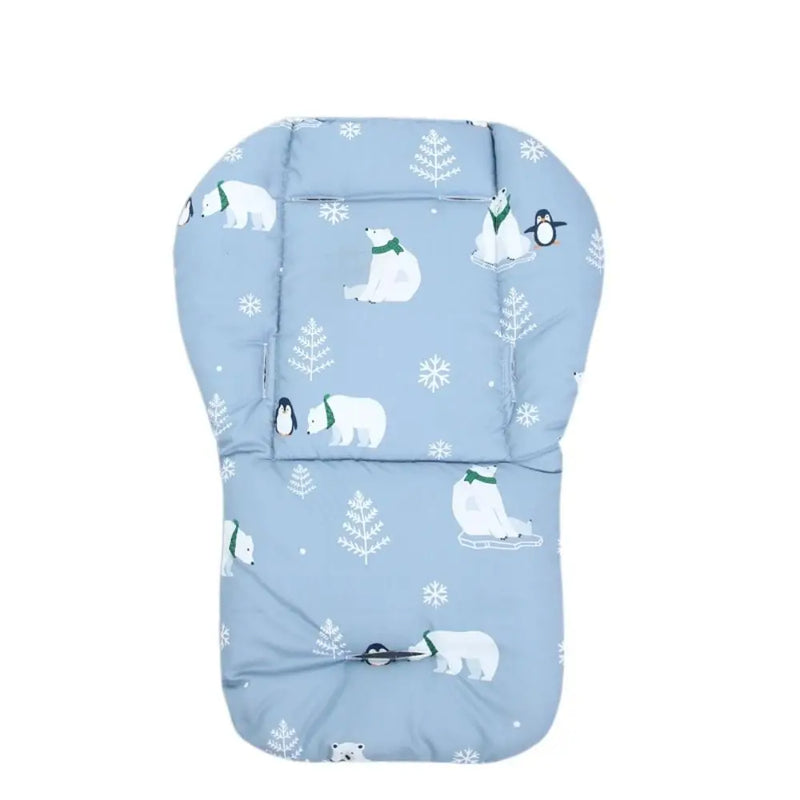 Cartoon Pattern Baby Stroller Cushion Stroller Accessories Baby Seat Cushion Pushchair Car Mat Car Seat Seat Liner