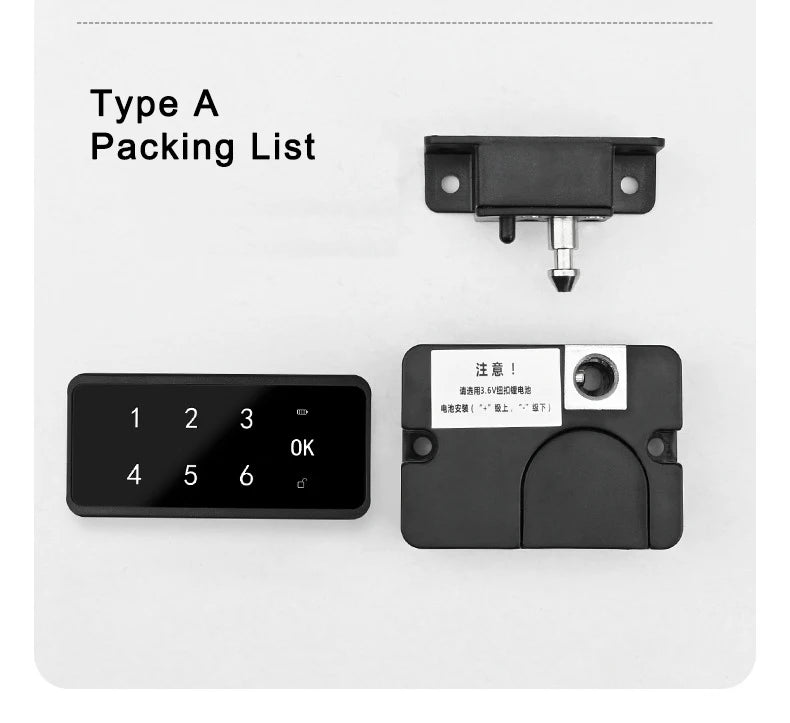 Smart Password Cabinet Drawer Cupboards Door Lock