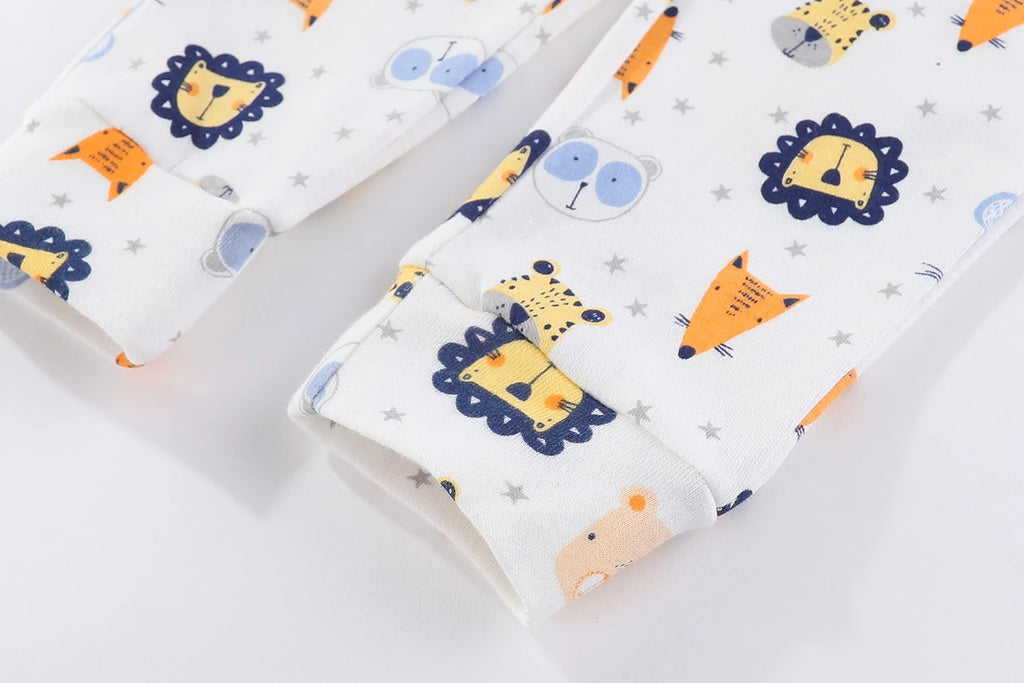 Kiddiezoom 3 Pcs/Lot  Four Seasons Fashion Cartoon Unisex 100%Cotton Baby Boy Girl Pants Soft Infant Trousers