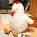 Nice Fluffy Chicken Plush Toys Cute Farmyard Animal White Yellow Chicken Plushies Funny Wet Chick Dolls Girl Boy Gift Home Decor