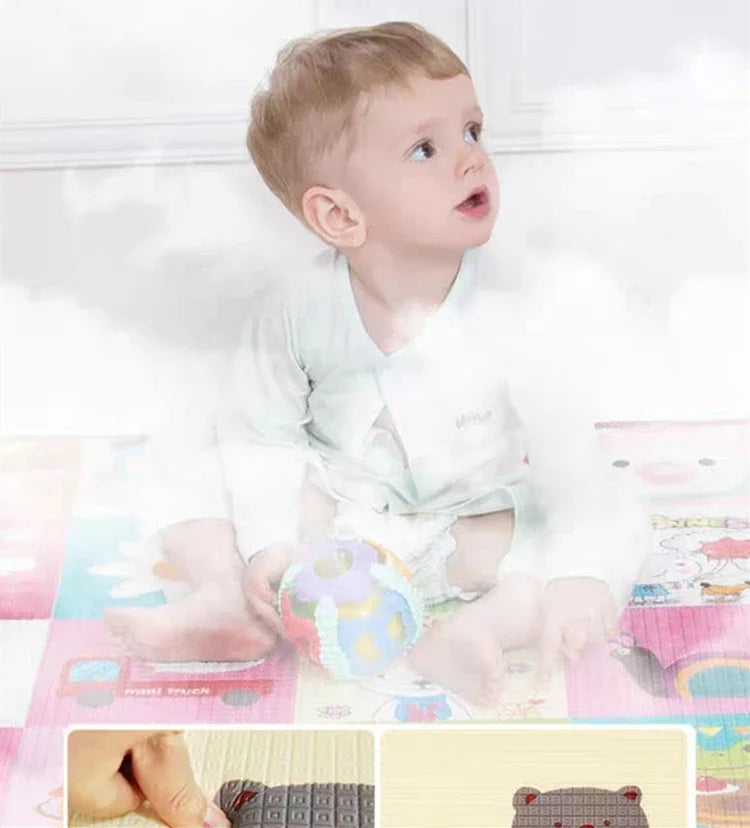 Baby Activity Gym Room Mat Non-toxic Baby Activities Crawling Play Mats Double Sided Pattern EPE Game Mat for Children's Mat Rug