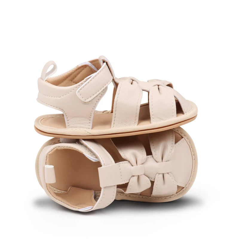 Summer New Style Baby Casual Sandals For Girls Aged 0-2 Years Old Breathable Soft Sole Anti-Slip Learning To Walk Shoes BBW4151