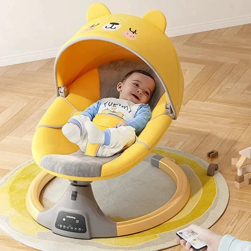 Electric Automatic Baby Rocking Cradle - Modern Newborn Sleep Aid Swing