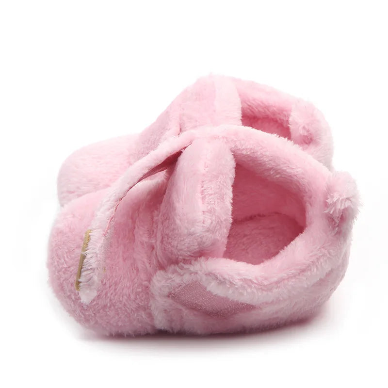 Cute Baby Girl Boy Casual Shoes Warm Plush Mutilcolor Lovely Soft Soled Walking Shoes Fashion Design Infant Shoes First Walkers