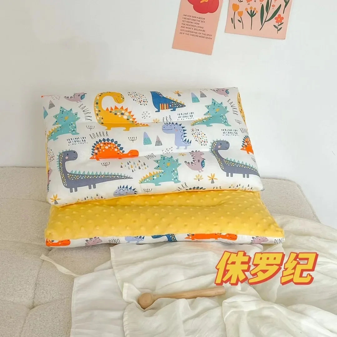 Mom's Love Velvet Baby Pillow For Newborn Sleep And Head Support 30x50cm Breathable Soft Headrest